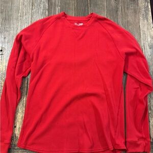 Under Armour Waffle Red Long Sleeve Men's Tee